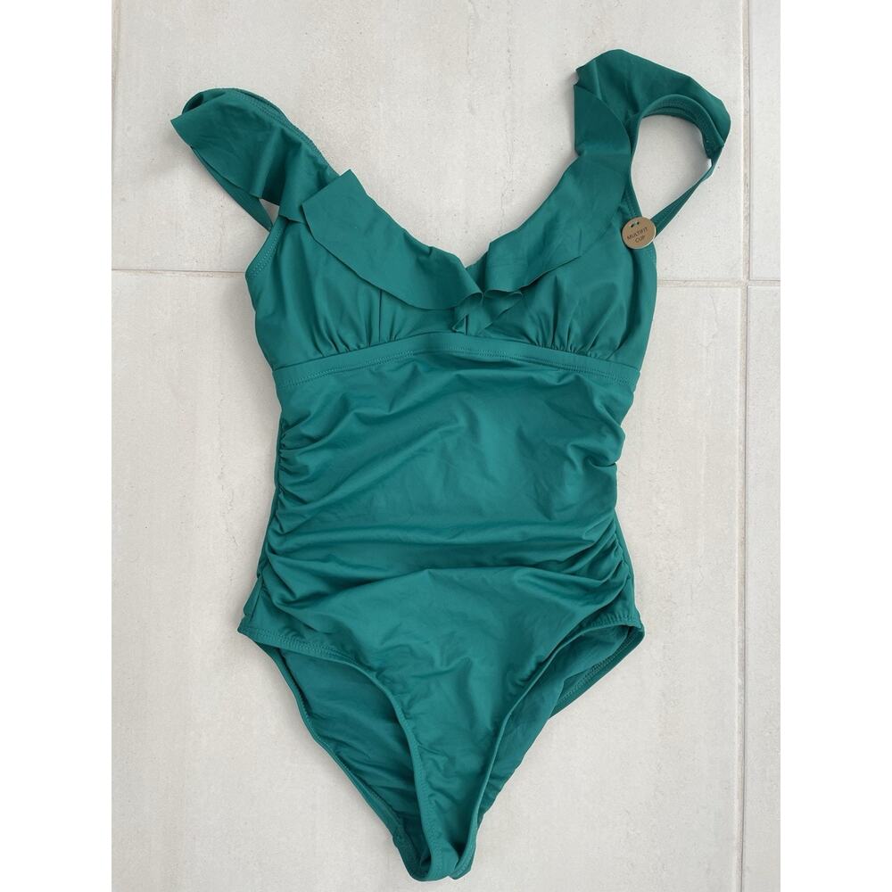 Nip Tuck Swim One Piece Swimsuit Eva Ruffled Ruched